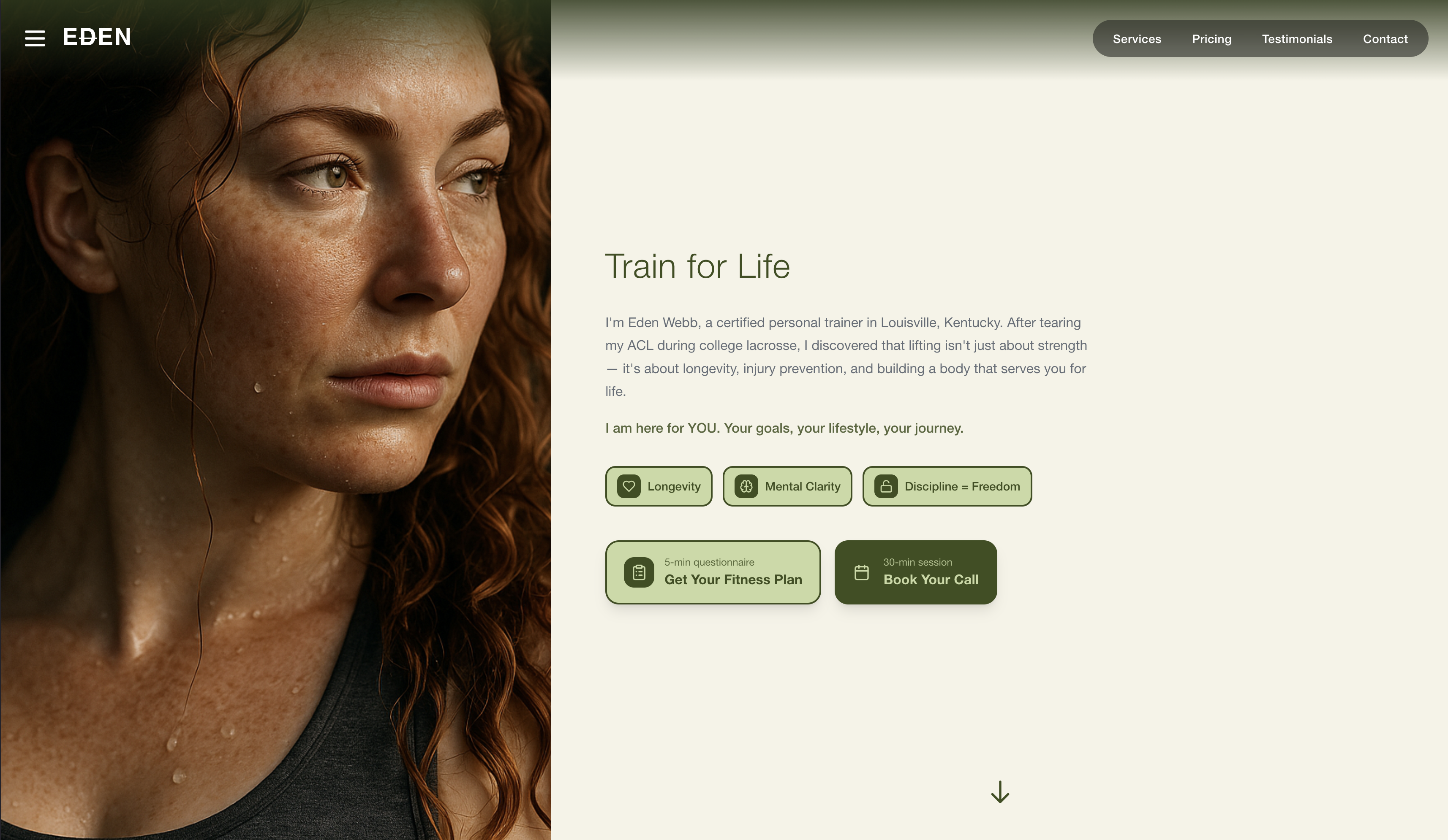 Train for Life about section