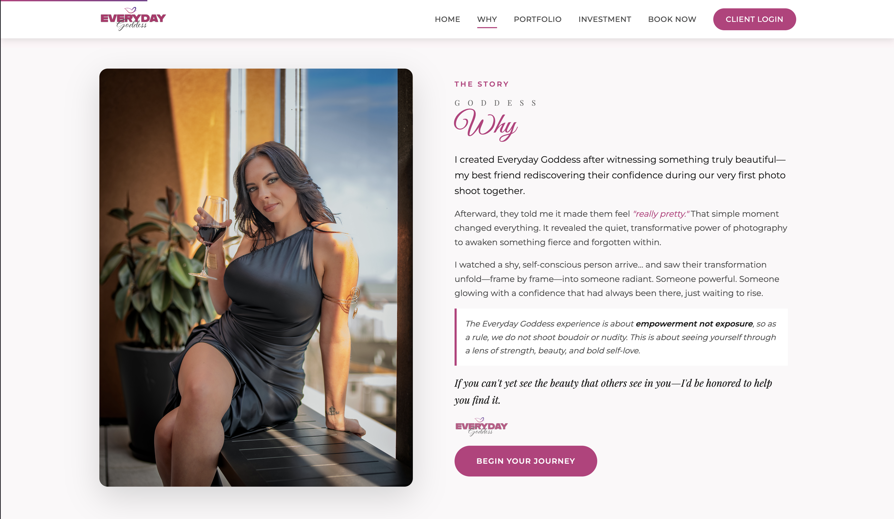 The Story — Why page